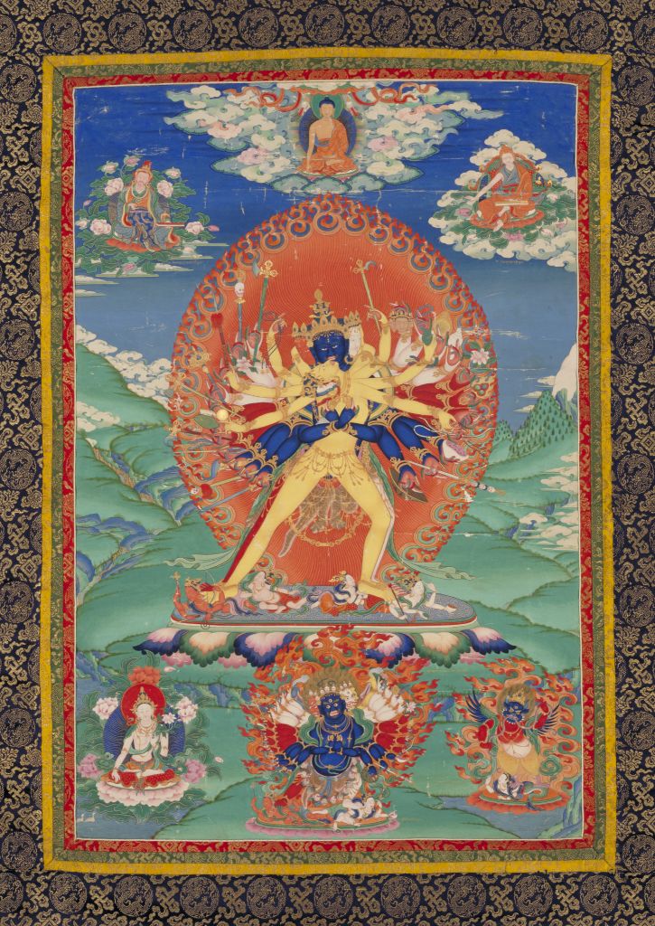 图片[1]-Wheel Buddha Thangka-China Archive